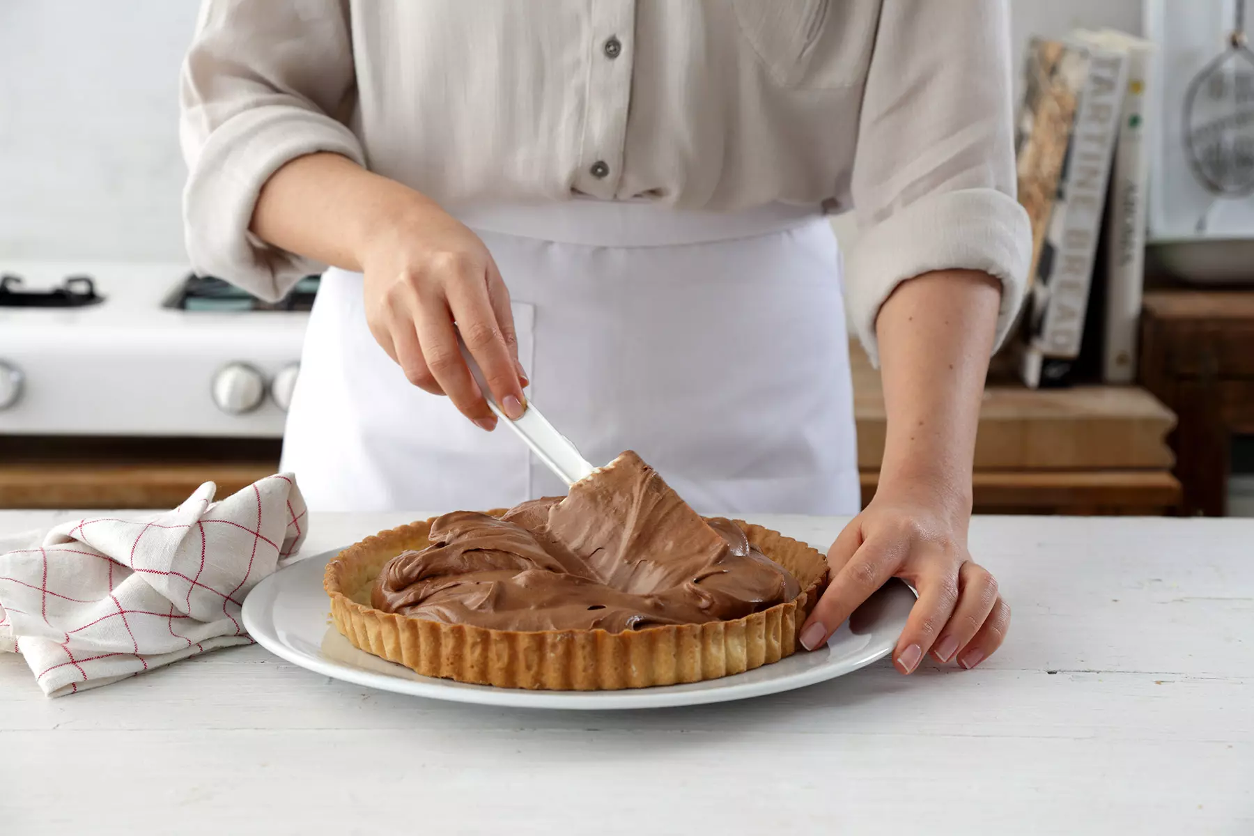 מיישרים את החלק העליון.