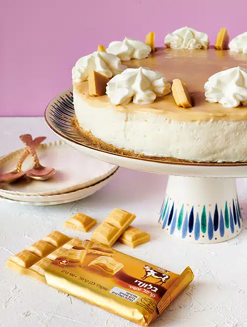 עוגת גבינה ובלונדי ללא אפייה