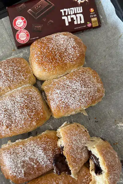 לחמניות דאבל שוקולד